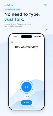 AudioDiary screenshot from its App Store listing