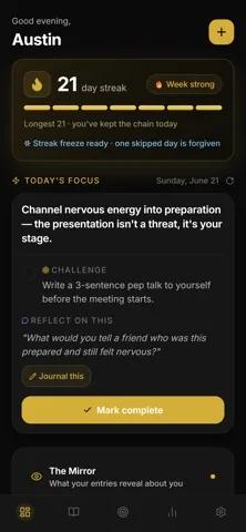 Journal Ninja screenshot from its App Store listing