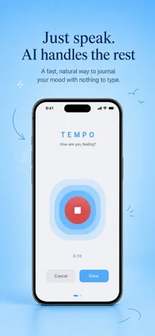 TEMPO screenshot from its App Store listing